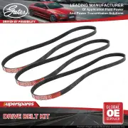Gates A/C & Alternator & P/S Drive Belt Kit for Honda Civic EK3 1.5L D15Z6 84kW