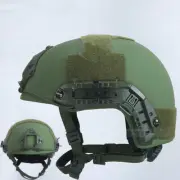 Ballistic NIJ IIIA Bulletproof Helmet Aramid Fiber XL size Green For Hunting