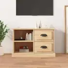 TV Cabinet TV Stand Entertainment Unit High Gloss White Engineered Wood 73cm