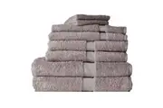 8pc Canningvale Royal Splendour Home Decor Bathroom Bath Towel Set Storm Grey