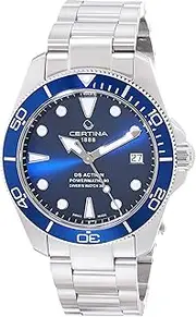 [Certina] Unisex, DS ACTION Diver 38mm, Stainless Steel, Swiss Automatic, Diving Watch, C0328071104100, Silver, Modern