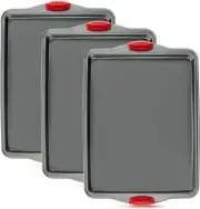 Kitchen Nonstick Baking Sheet Pan | 100% Non-Toxic Rimmed Stainless Steel Baking