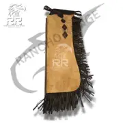 Ladies Rodeo Leather Fringe Chaps | Western Cowgirl Chinks | Horse Riding Pants