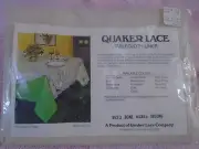 Vintage Quaker Lace Tablecloth Liner 66" x 85" Oblong #9923