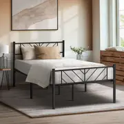 Oikiture Metal Bed Frame Platform Base King Single