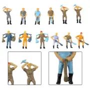 Figures Workers Figures 12 Pcs 4 Poses Figures High Quality O Scale O Scale 1:48