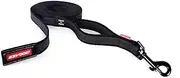 EzyDog Track'n'Train Dog Leash - Extra Long 5m Training Lead for Small, Medium & Large Dogs - Rubber Webbing, Carbon Snap Clip, Anti Snag Handle (5m, Black)