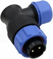 AC200MAX AC300 EP500 RV 2 Pin Aviation Circular Connector Right Angle 12V 30A Power for BLUETTI DC Output Waterproof IP68 4-12mm Cable Plug Male Contact