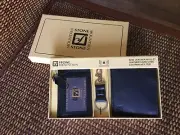 Stone Mountain Black Leather Wallet, Card Case & Key Fob RDIF Protection