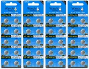 QOCNAM 40Pcs LR44 A76 AG13 357 SR44W Coin Button Cell Lithium Batteries Retai...