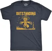 [Crazy Dog T-shirts] Mens Outstanding T Shirt Funny Silly Scarecrow Joke Tee For Guys