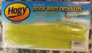 4-Pack of Hogy Brand 10" Chartreuse Green Solid Body Jiggn' Hogy Swimbaits USA!!