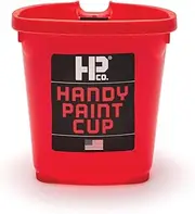 HANDy Paint Cup Holds 16 oz. of Paint or Stain, Integrated Magnetic Brush Holder, Ideal for Trim Work, Touch-ups, 1 Pack
