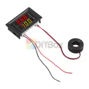 AC 60-500V 100A Dual Display Voltage Meter Voltmeter Ammeter with transformer