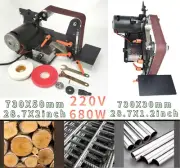 Bench Electric Belt Sander Sanding Polisher Grinder Sharpener Machine 680W