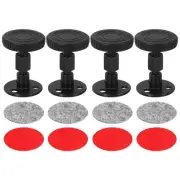 Headboard Stoppers, 4Pcs - Adjustable Bed Frame Anti-Shake (46-64mm, Black)