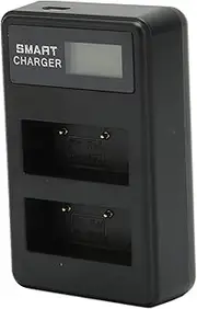 USB Dual Battery Charger with Dual Charge, Compatible for NP W126, for Fujifilm XS10 XT3 XT30 XT20 XT10 XT2 XA7 XE4 XA5 XT200 XT100 X100V X100F Camera Battery