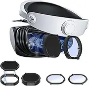 DEVASO Lens Protector Cover Kit for Playstation VR2, Protector Accessories Compatible with PS VR2, Glasses Spacer Anti-Scratch Ring with Blue Light Blocking Glasses for PSVR2, Anti-Scratch & Easy to Install