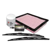 Sakura Front Wiper Blades & Filter Service Kit for Holden Commodore VT