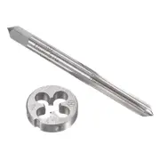 M6 x 0.5mm Metric Tap and Die Set, Right Hand Machine Thread Tap with Round T...