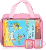 Carrying Case for Leapfrog LeapReader Reading and Writing System Leapfrog LeapReader,Portable Storage Bag with Handle (Pink)