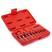 Force 10 Piece Assorted Screw Extractor & Drill Set Combination - 910U1