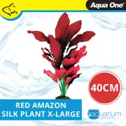 Aqua One Red Amazon Silk Plant 40cm - X-Large (24130)