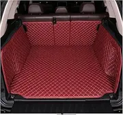 Car Cargo Liners for Q3 8U 2011 2012 2013 2014 2015 2016 2017 2018 Leather Car Trunk Mat Trunk Boot Mat Liner Cargo Pad Trunk Carpets(Wine red)