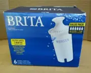 BRITA OB03 STANDARD REPLACEMENT FILTER VALUE PACK 6 FILTERS NEW