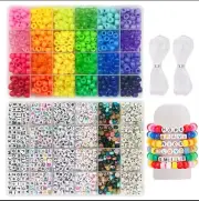 Kids Craft Kit: 24 Pony Beads, 720 Kandi, 980 Letter Beads