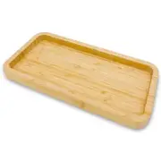 Bamboo Vanity Tray Countertop Organizer for Candle Perfume Soap Dispenser Keys