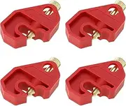 ECSiNG 4Pcs Circuit Breaker Lockout Miniature Circuit Breaker Lockout with Locking Screw Electrical Switch Lock Suitable for Most MCBS Safe Isolation