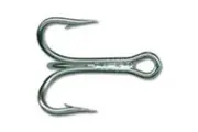 Mustad 7794ds Size 8 Qty 25 3x Strong Treble Hooks - Duratin