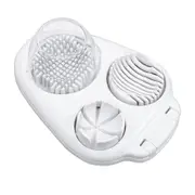 Egg Slicer for Hard Boiled Eggs, 3 Slice Modes Egg Cutter, Heavy Duty, Stainless Steel Dicer for Strawberry, Mushroom, Grape, Cherry Tomato