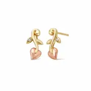 Clogau Welsh Gold Vine of Life Gold and Diamond Stud Earrings GTOL0056
