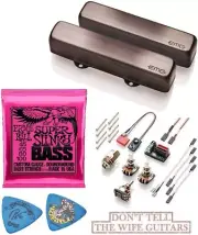 EMG Robert Trujillo RT Rip Tide Set Brushed Black Chrome J Pickups +SUPER SLINKY