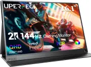 UPERFECT Portable Monitor 2K 144Hz 16.1" Portable Gaming Monitor for Laptop 2560