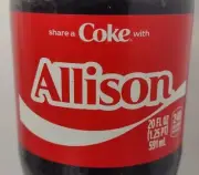 Share A Coke With Allison 2025 Personalized Gift Coca Cola Bottle