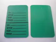 1000 GREEN HANG Price Label Tags Clothing Tagging Tags Gun Two parts
