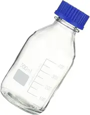 ERINGOGO 1Pc Glass Reagent Bottle with Calibration Sealing Design Solid Base Assorted Color Laboratory Sample Container for Accurate Measurements for Students