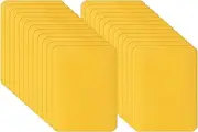 uxcell Self-Adhesive Repair Patches 5 x 3.7 Inch, 24 Pack Twill Fabric Repair Denim Patches Waterproof Lightweight Sofa Patch for Couch Clothing Jacket Tent Bag Jeans, Yellow