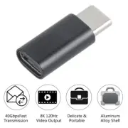 1 Pack 100W 40Gbps USB C Adapter PD Type C Male to Female Extender 8k@60Hz Video