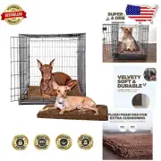 Soggy Doggy Microfiber Chenille Dog Bed in Chocolate Brown, Small & Plush