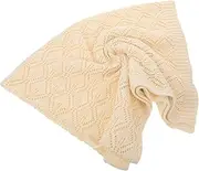 GAROZATION Breathable Knitting for Fine Mesh Design Soft Woolen Yarn for Travel Cuddling Stroller Car Seats