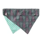 Pastel Trees Small to Medium X-Mas Dog Bandana by FuzzYard