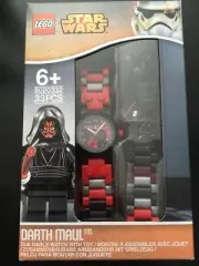 LEGO STAR WARS Kids DARTH MAUL Watch W/ Link Bracelet &Collectible Mini Figurine