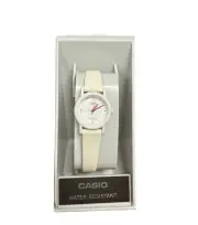 Casio LQ54-7E, Women's White Resin Watch, Analog, Water Resistant