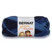 Bernat Softee Chunky Ombre Yarn, 2.5 oz, Gauge 5 Bulky Chunky, 100% Acrylic