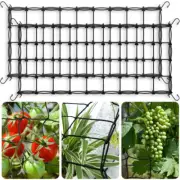 Grow Tent Trellis Netting 2X4', 2 Pack Heavy-Duty Elastic Plant Net with Steel