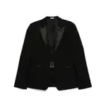 [Alexander Mcqueen] Alexander Mcqueen Chain-embellished Blazer 48 IT BLACK